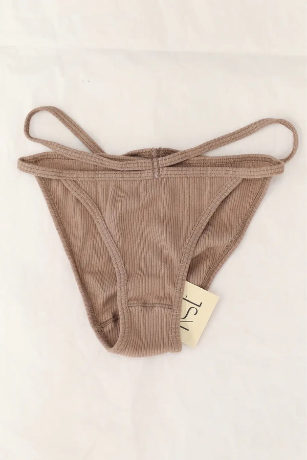 BASERANGE Recycled cotton ribbed shorts UNNI-RC-AU23 dehydrated beige